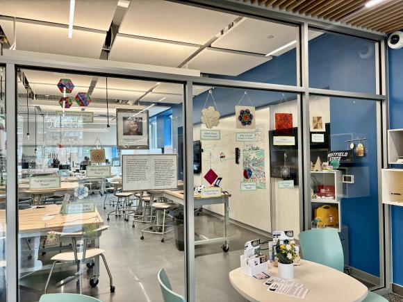 Exterior view of the RIDE Center for a math explorations class.