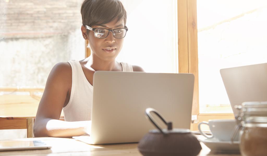 Online Career Training stock photo